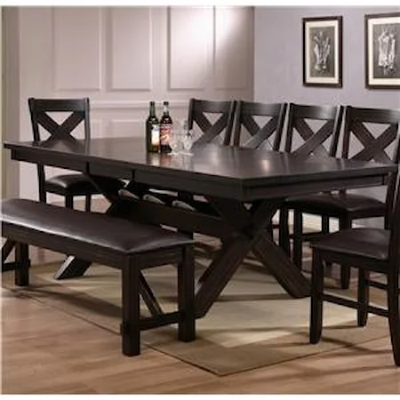 Rectangular Dining Table with Storage